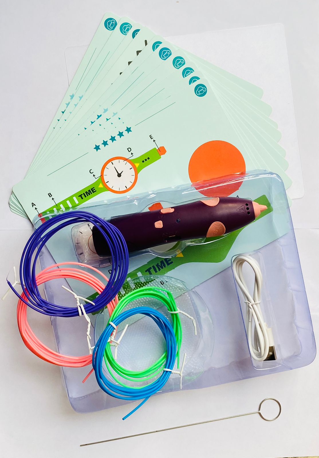 3D Pen for 3D Printing Drawing Pen USB 3D pen plus with safe filament Creative Learning for Children