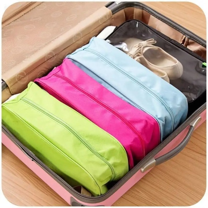(Pack of 3 ) Waterproof Travel Shoe Bag – Portable Ventilated