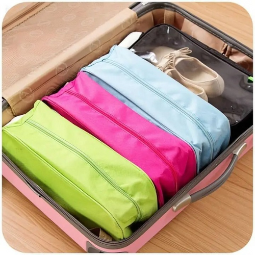 (Pack of 3 ) Waterproof Travel Shoe Bag – Portable Ventilated