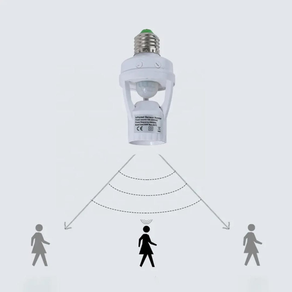 Infrared Motion Sensor Lamp Holder – 360°