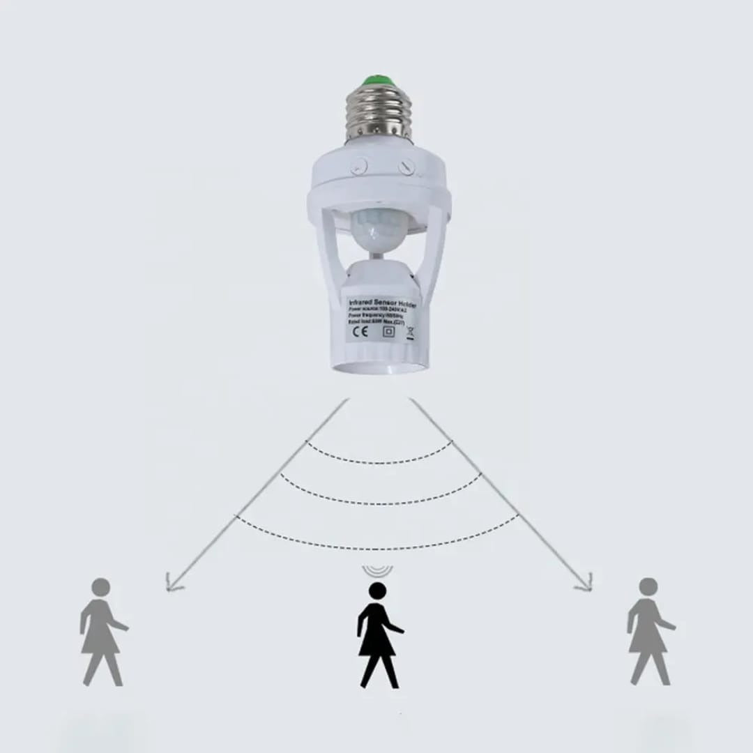 Infrared Motion Sensor Lamp Holder – 360°