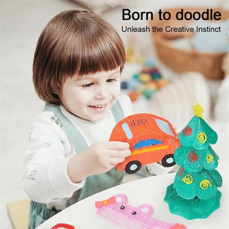 3D Pen for 3D Printing Drawing Pen USB 3D pen plus with safe filament Creative Learning for Children