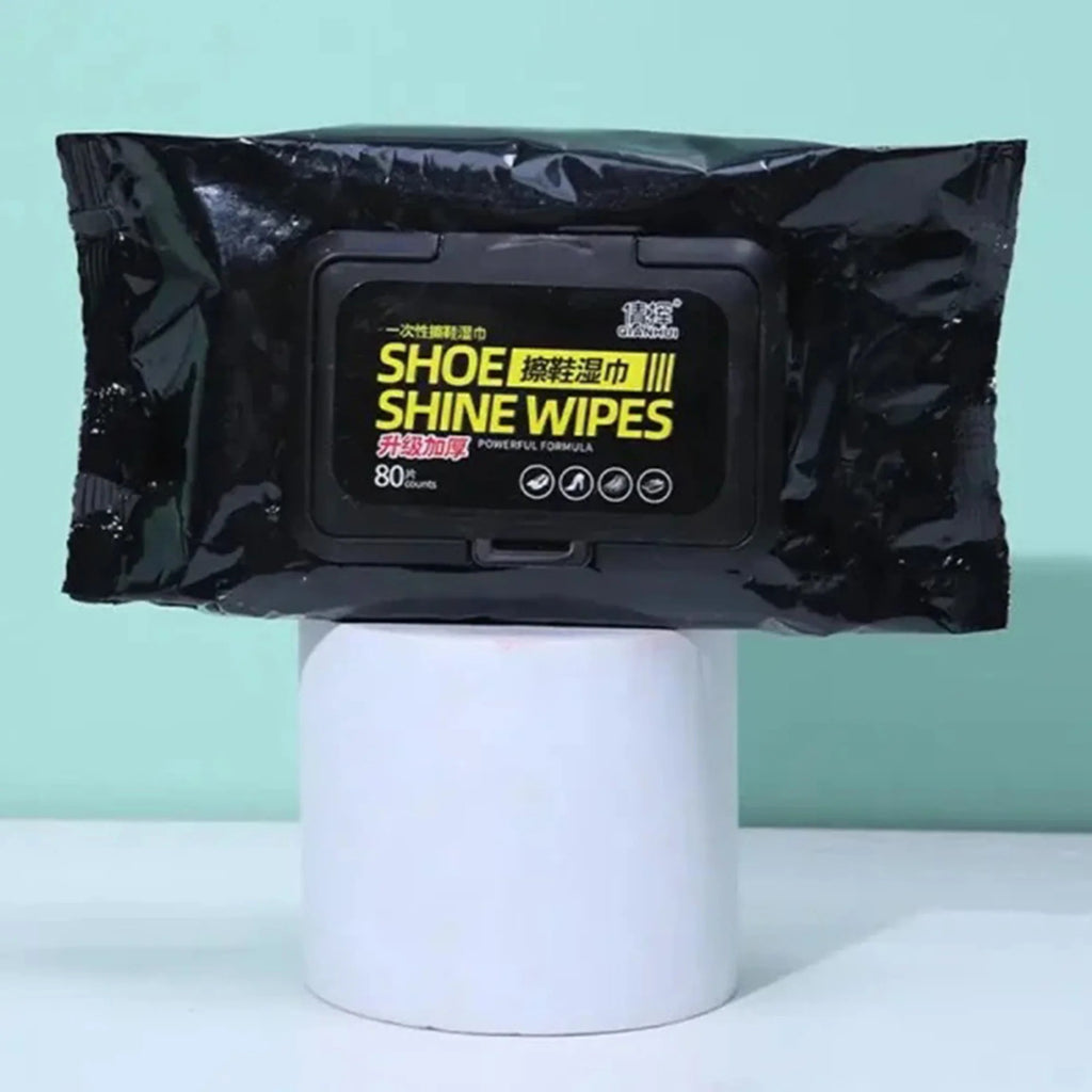 Shoe Wipes | 80 Pcs Instant Cleaner | Quick Dirt & Stain Removal