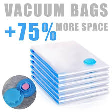 5Pcs Vacuum Seal Storage Bags With Pump | Travel Household Space Saver Storage Bag