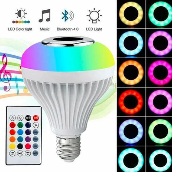 Smart LED RGB White 12W Bluetooth Speaker Bulb